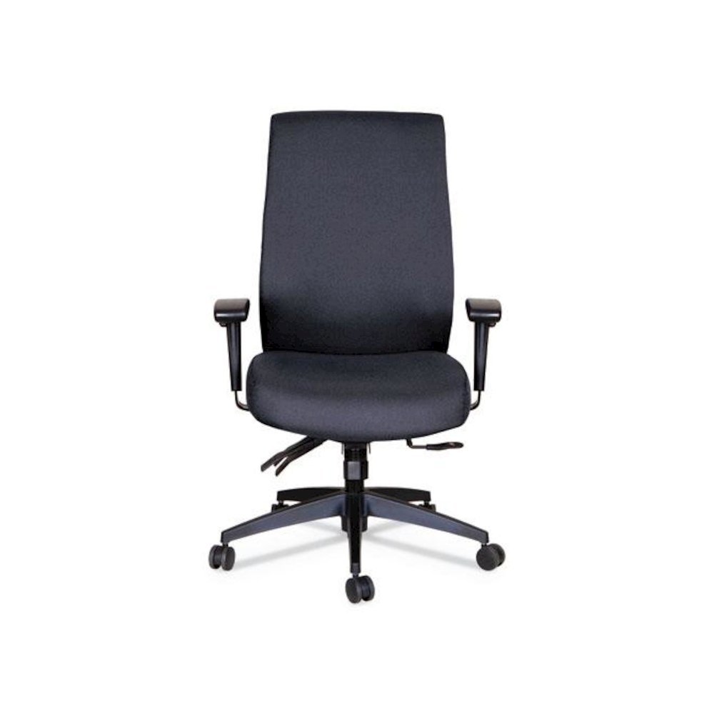 Alera Wrigley Series 24/7 High Performance High-Back Multifunction Task Chair, Supports 300 lb, 17.24" to 20.55" Seat, Black. Picture 2