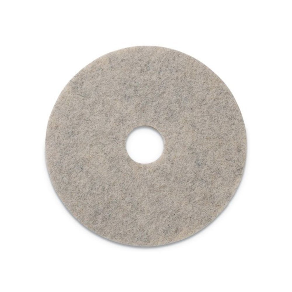 Combo Burnishing Pads, 19" Diameter, Tan, 5/CT. Picture 1
