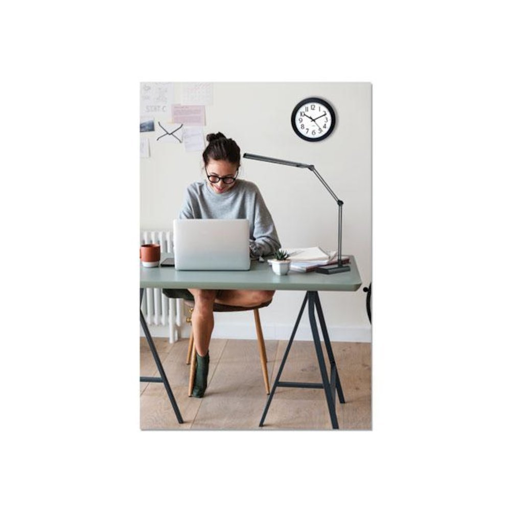 Adjustable LED Desk Lamp, 3.25w x 6d x 21.5h, Black. Picture 3