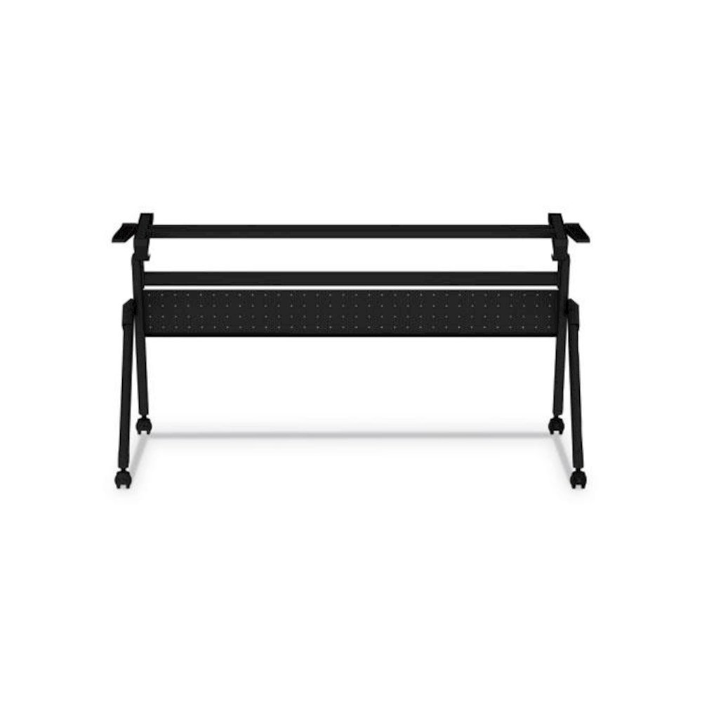Flip and Nest Table Base, 55.88w x 23.63d x 28.5h, Black. Picture 4