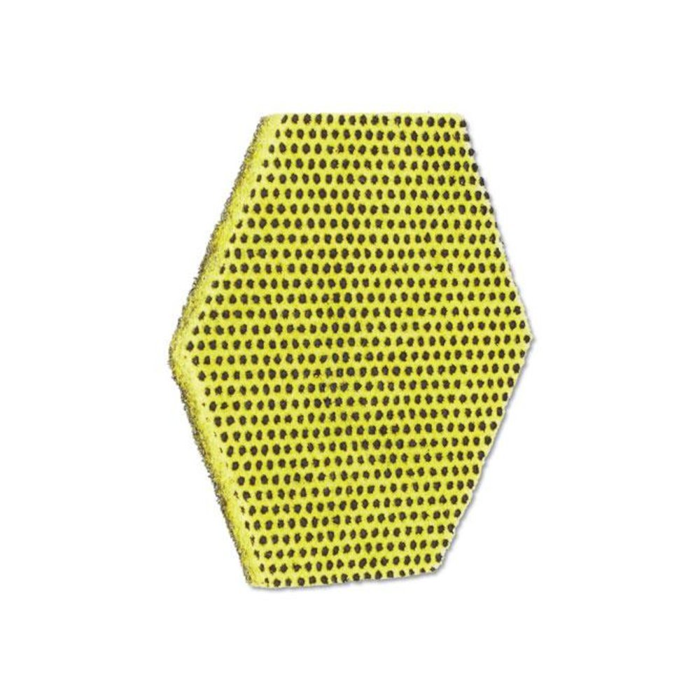 Dual Purpose Scour Pad, 5" x 5", Gray/Yellow, 15/Carton. Picture 2