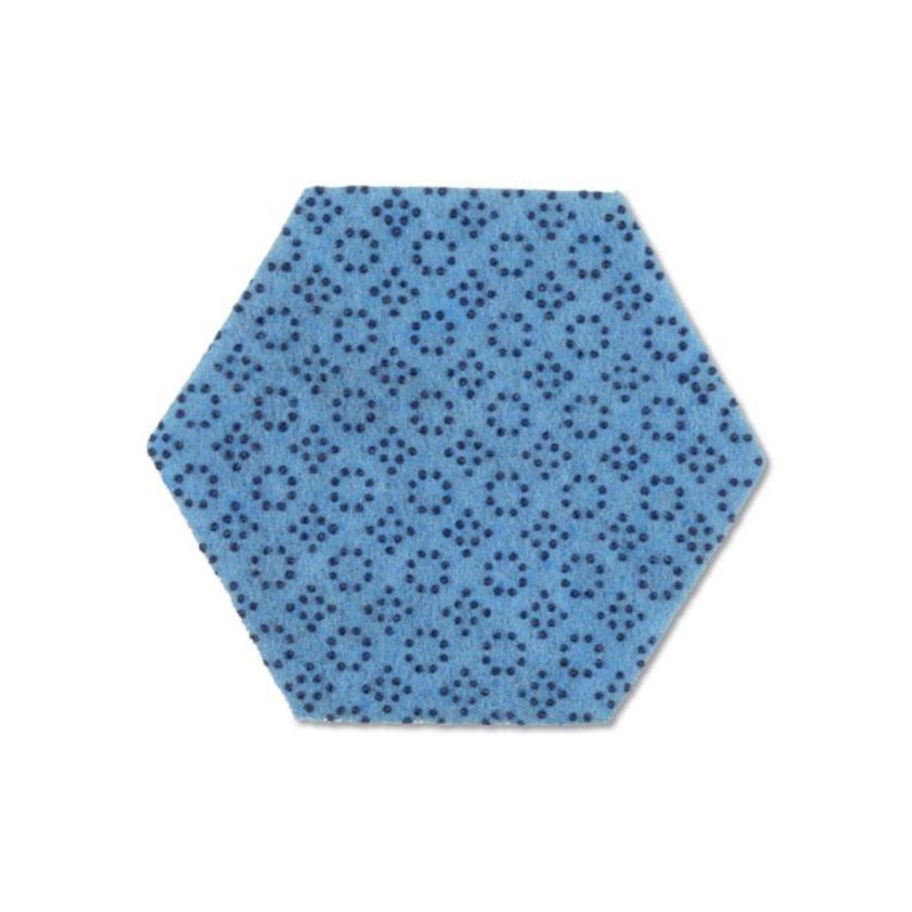 Low Scratch Scour Pad 2000HEX, 5.75" x 5", Blue, 15/Carton. Picture 2