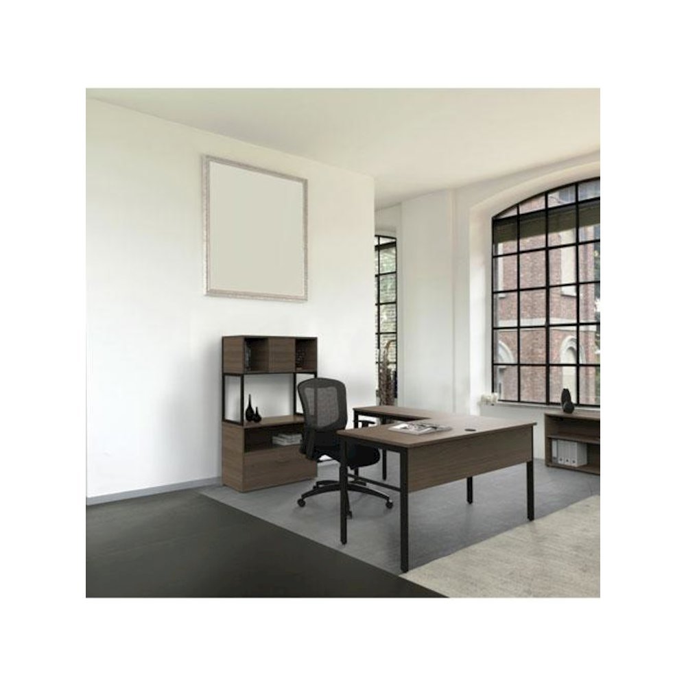 Urban Series Cabinet Credenza Pedestal with Lateral File, 35.25w x 15.25d x 23.75h, Ash. Picture 4