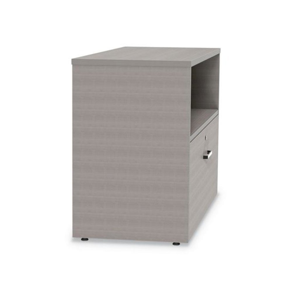 Urban Series Cabinet Credenza Pedestal with Lateral File, 35.25w x 15.25d x 23.75h, Ash. Picture 2
