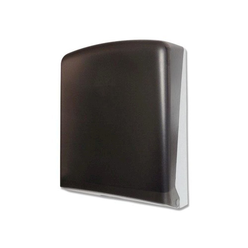 Folded Towel Dispenser, 11 x 4.5 x 14, Smoke. Picture 1