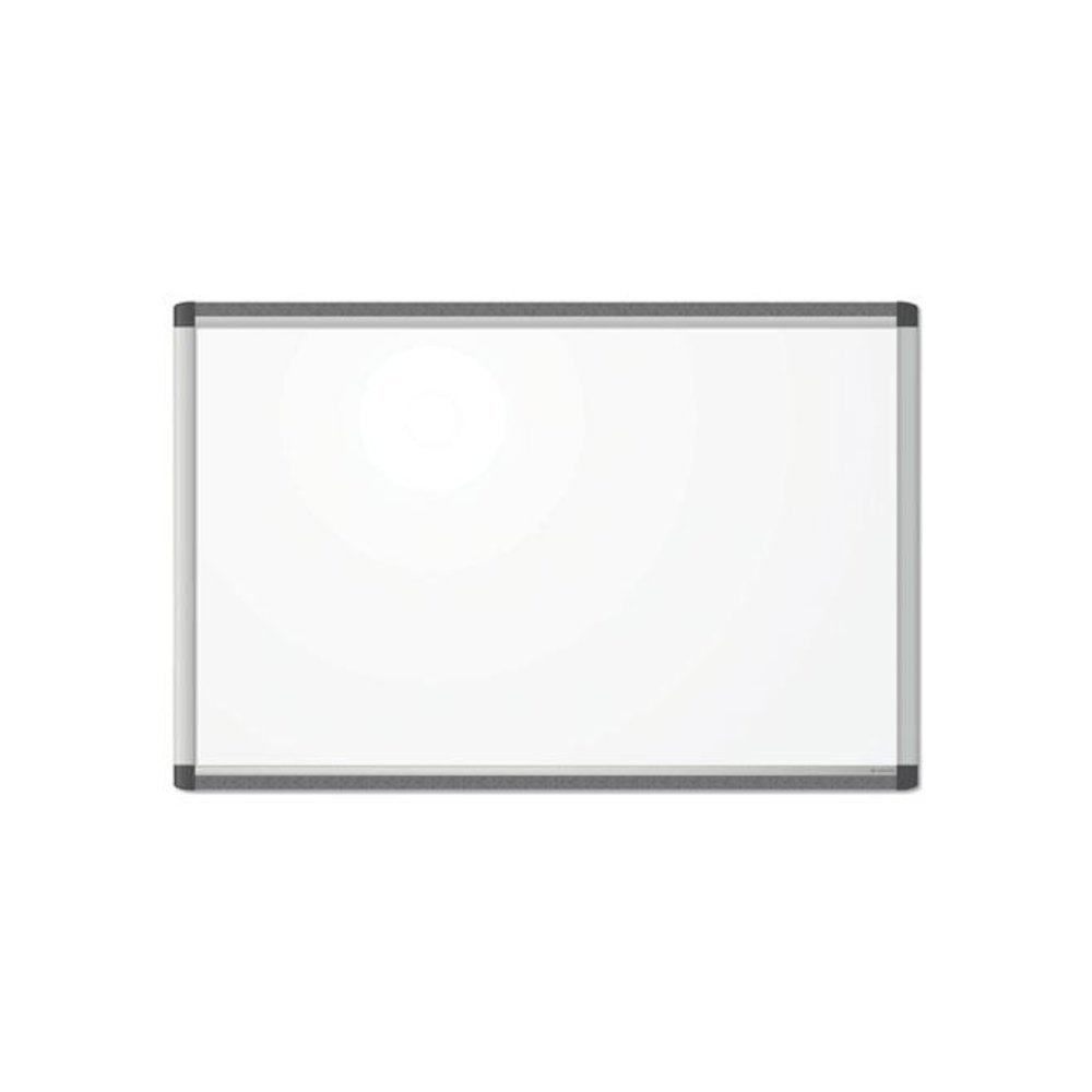 PINIT Magnetic Dry Erase Board, 36" x 24" (Actual Size: 35" x 23"), White Surface, Satin Aluminum Frame. Picture 1
