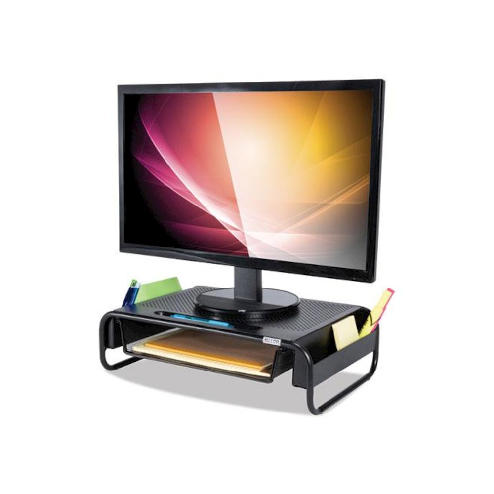 Metal Art Organizer 5 Monitor, 18" x 11.8" x 5.1", Black, Supports 30 lbs. Picture 3