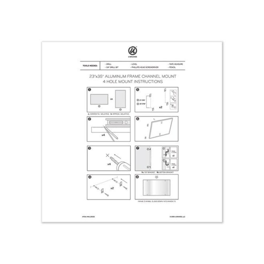 PINIT Magnetic Dry Erase Calendar, Monthly Planning/Scheduling, 36 x 24 (Actual Size: 35 x 23), White Surface, Aluminum Frame. Picture 3