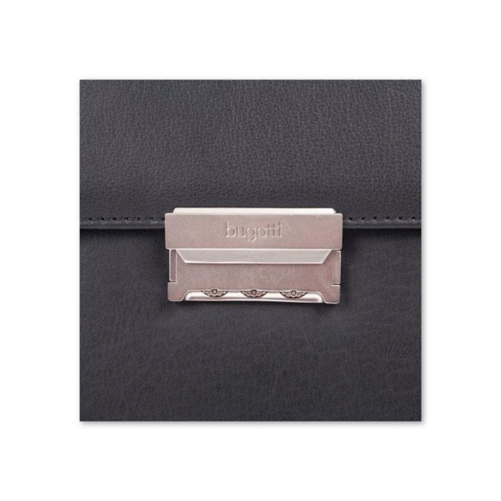 Milestone Briefcase, Fits Devices Up to 15.6", Leather, 5 x 5 x 12, Black. Picture 8