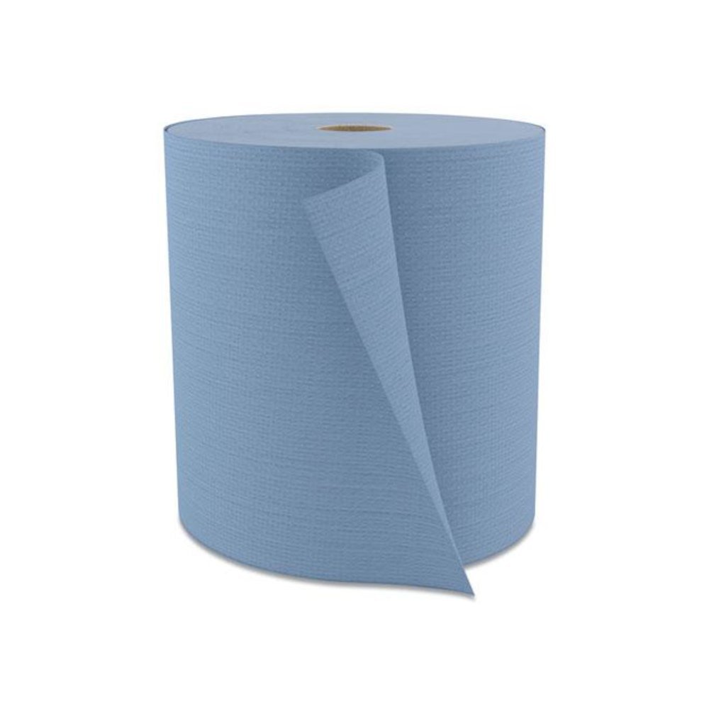Tuff-Job Spunlace Towels, Jumbo Roll, 12 x 13, Blue, 475/Roll. Picture 1