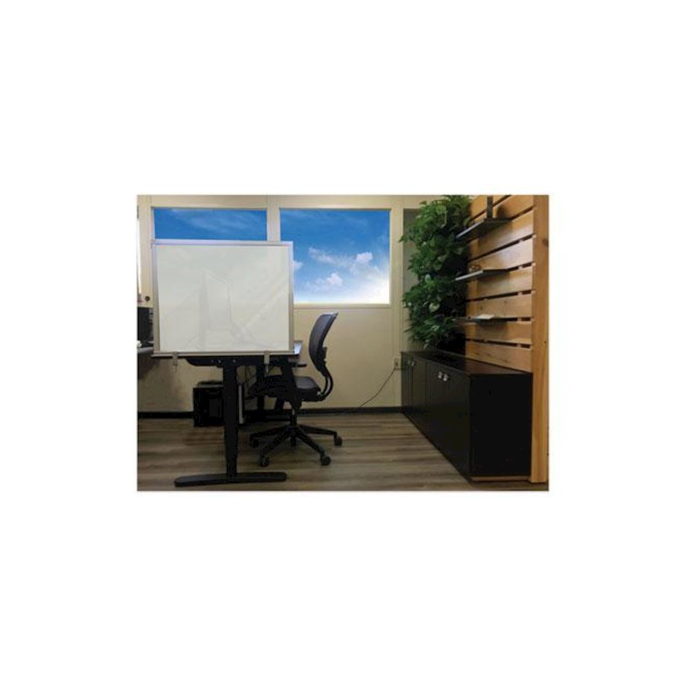 Desktop Acrylic Protection Screen, 29 x 1 x 24, Frosted. Picture 2