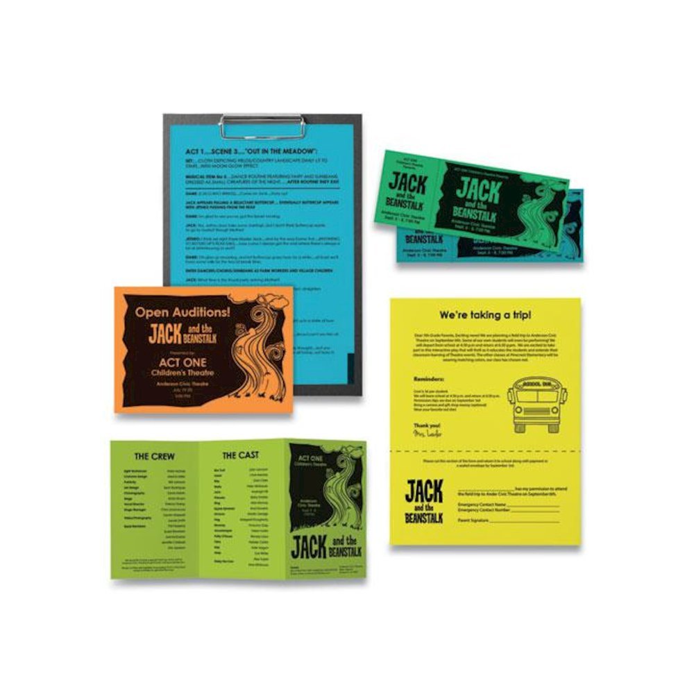 Color Paper - "Spectrum" Assortment, 24 lb Bond Weight, 8.5 x 11, 25 Assorted Spectrum Colors, 200/Pack. Picture 3