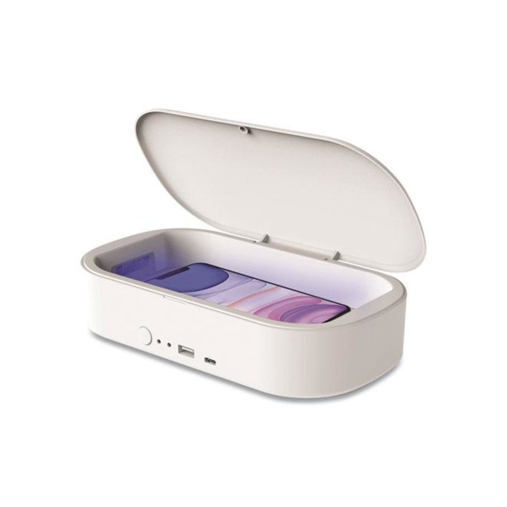 Portable UV Sterilizer for Mobile Phones, White. Picture 1
