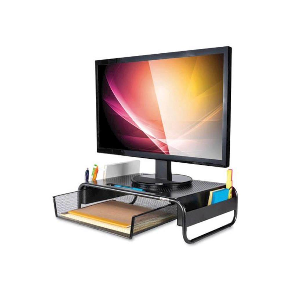 Metal Art Organizer 5 Monitor, 18" x 11.8" x 5.1", Black, Supports 30 lbs. Picture 4