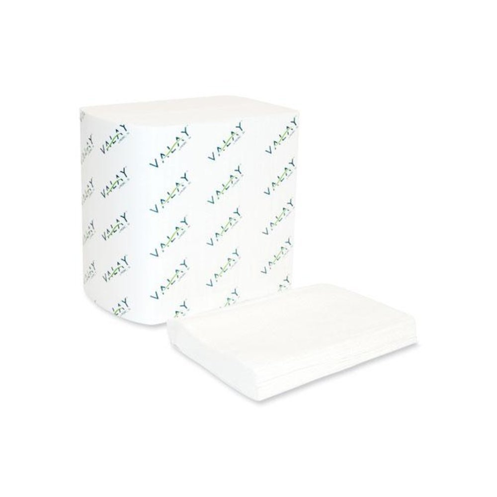 Valay Interfolded Napkins, 1-Ply, White, 6.5 x 8.25, 6,000/Carton. Picture 2