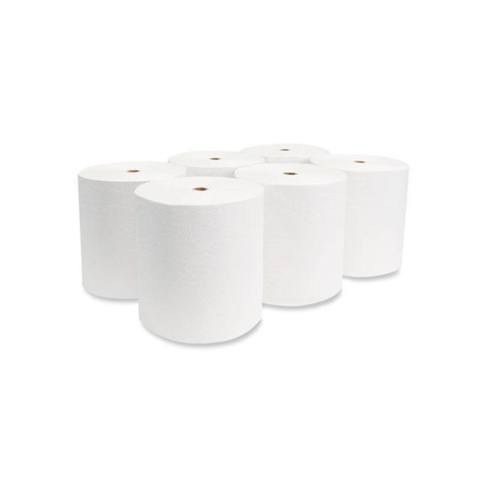 Valay Proprietary Roll Towels, 1-Ply, 8" x 800 ft, White, 6 Rolls/Carton. Picture 2