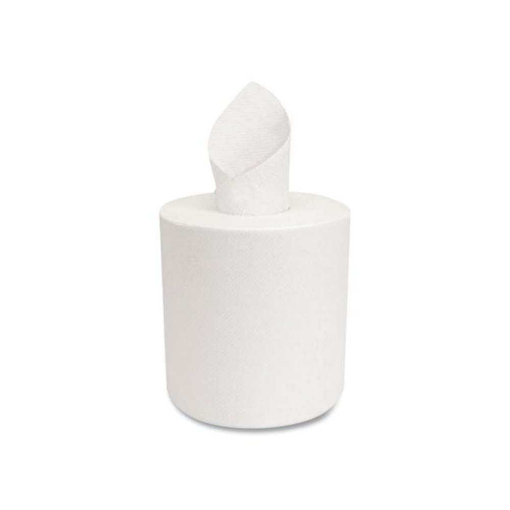 Morsoft Center-Pull Roll Towels, 2-Ply, 6.9" dia, White, 600 Sheets/Roll, 6 Rolls/Carton. Picture 2