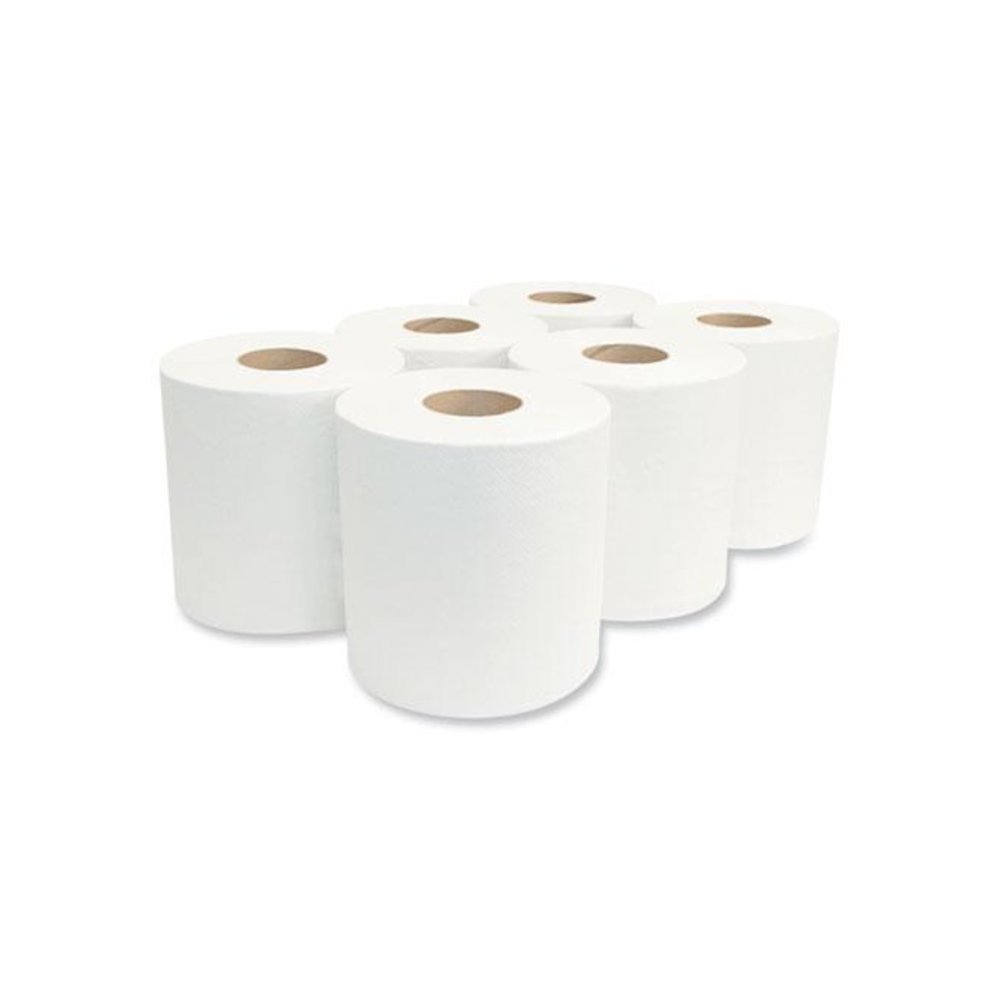 Morsoft Center-Pull Roll Towels, 2-Ply, 6.9" dia, White, 600 Sheets/Roll, 6 Rolls/Carton. Picture 3