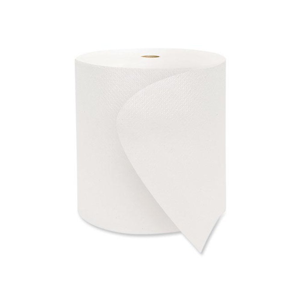 Valay Proprietary Roll Towels, 1-Ply, 8" x 800 ft, White, 6 Rolls/Carton. Picture 4