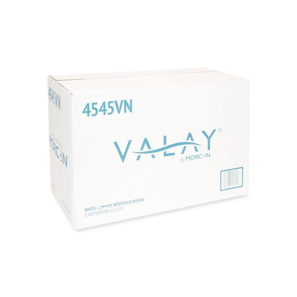 Valay Interfolded Napkins, 1-Ply, White, 6.5 x 8.25, 6,000/Carton. Picture 6