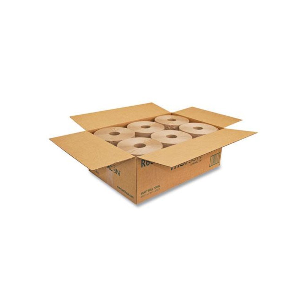 Morsoft Universal Roll Towels, 1-Ply, 8" x 800 ft, Brown, 6 Rolls/Carton. Picture 3