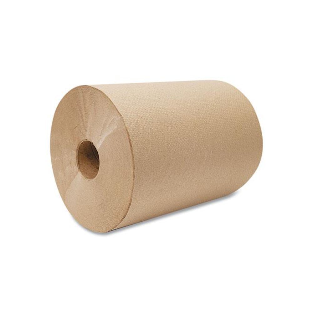 10 Inch Roll Towels, 1-Ply, 10" x 800 ft, Kraft, 6 Rolls/Carton. Picture 2