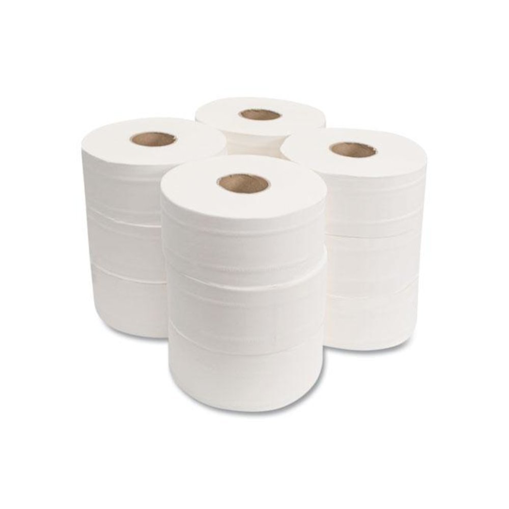 Valay Mini Jumbo Bath Tissue, Septic Safe, 2-Ply, 3.25" x 750 ft, White, 12 Rolls/Carton. Picture 5