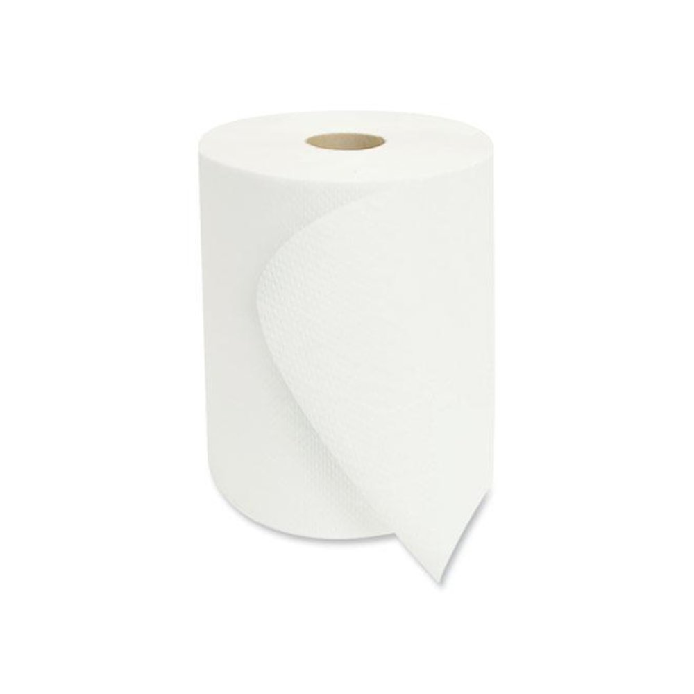 Morsoft Universal Roll Towels, 1-Ply, 8" x 800 ft, White, 6 Rolls/Carton. Picture 6