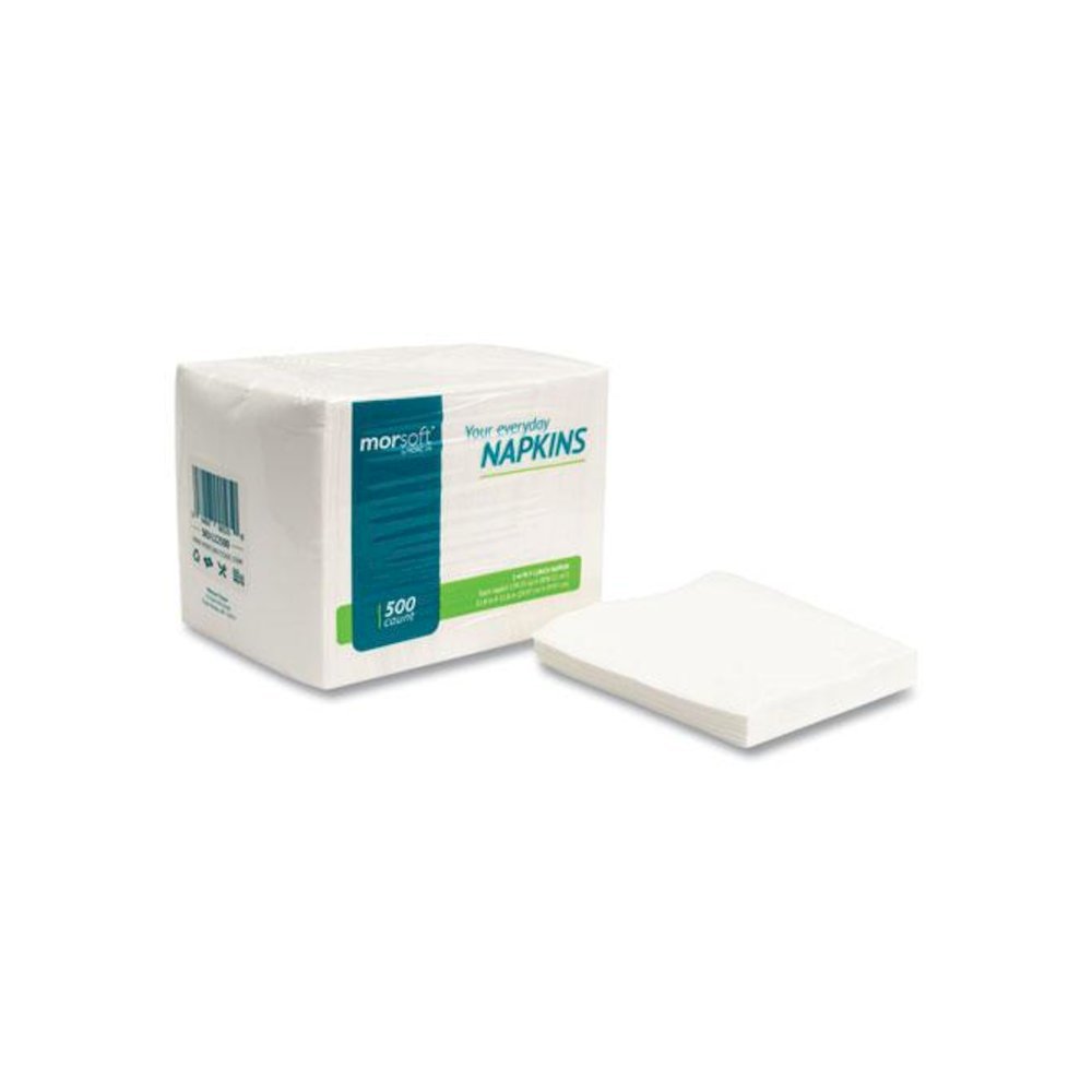 Morsoft 1/4 Fold Lunch Napkins, 1-Ply, 11.8 x 11.8, White, 6,000/Carton. Picture 5