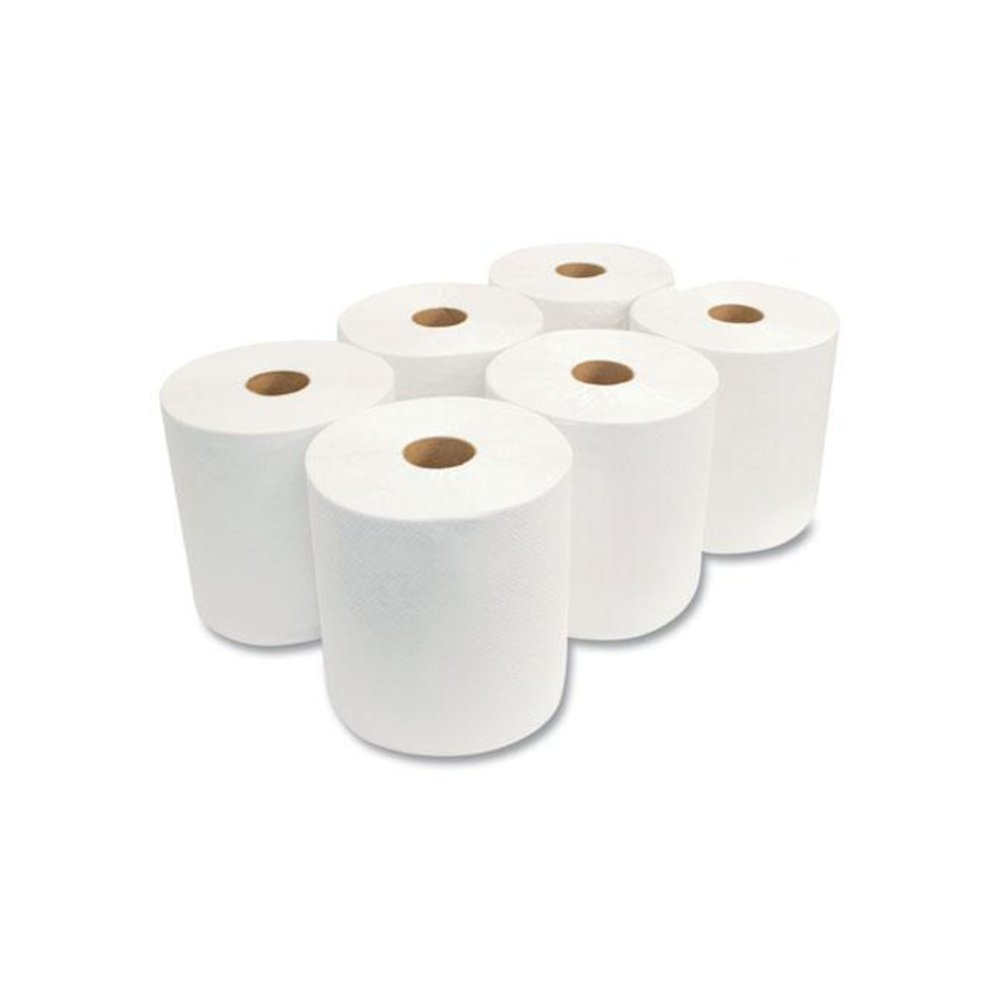 Morsoft Universal Roll Towels, 1-Ply, 8" x 800 ft, White, 6 Rolls/Carton. Picture 4