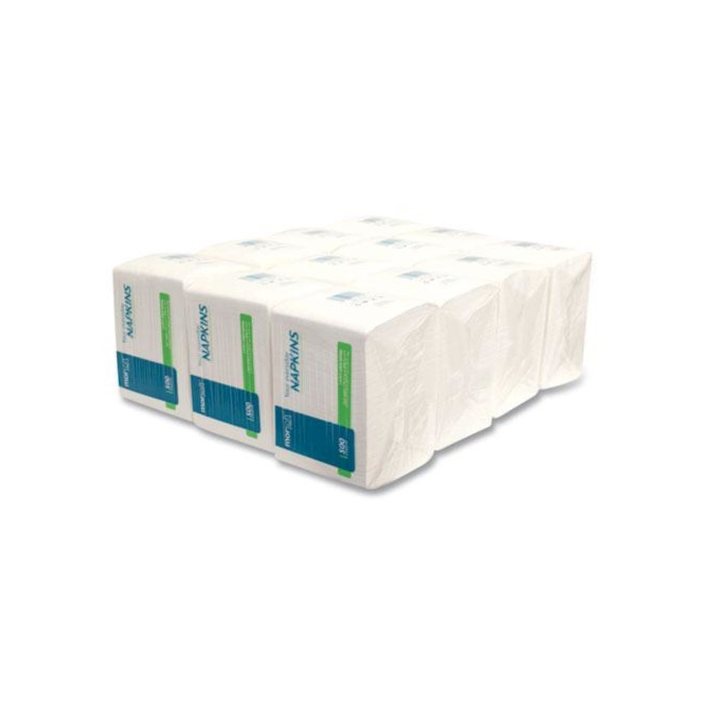 Morsoft 1/4 Fold Lunch Napkins, 1-Ply, 11.8 x 11.8, White, 6,000/Carton. Picture 4