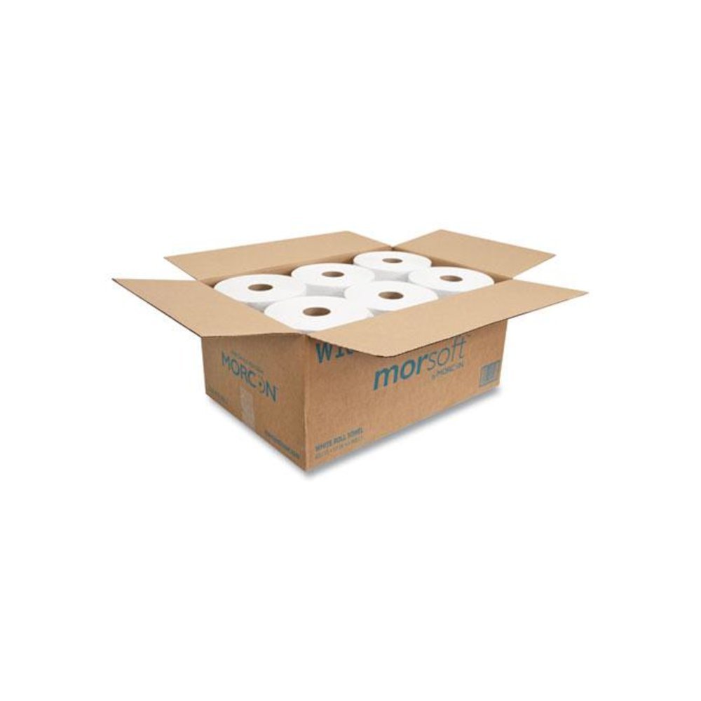 10 Inch Roll Towels, 1-Ply, 10" x 800 ft, White, 6 Rolls/Carton. Picture 2