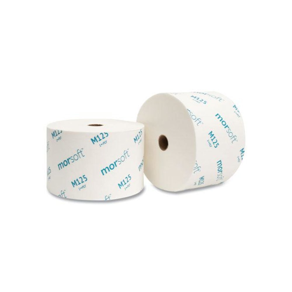 Small Core Bath Tissue, Septic Safe, 1-Ply, White, 2,500 Sheets/Roll, 24 Rolls/Carton. Picture 4