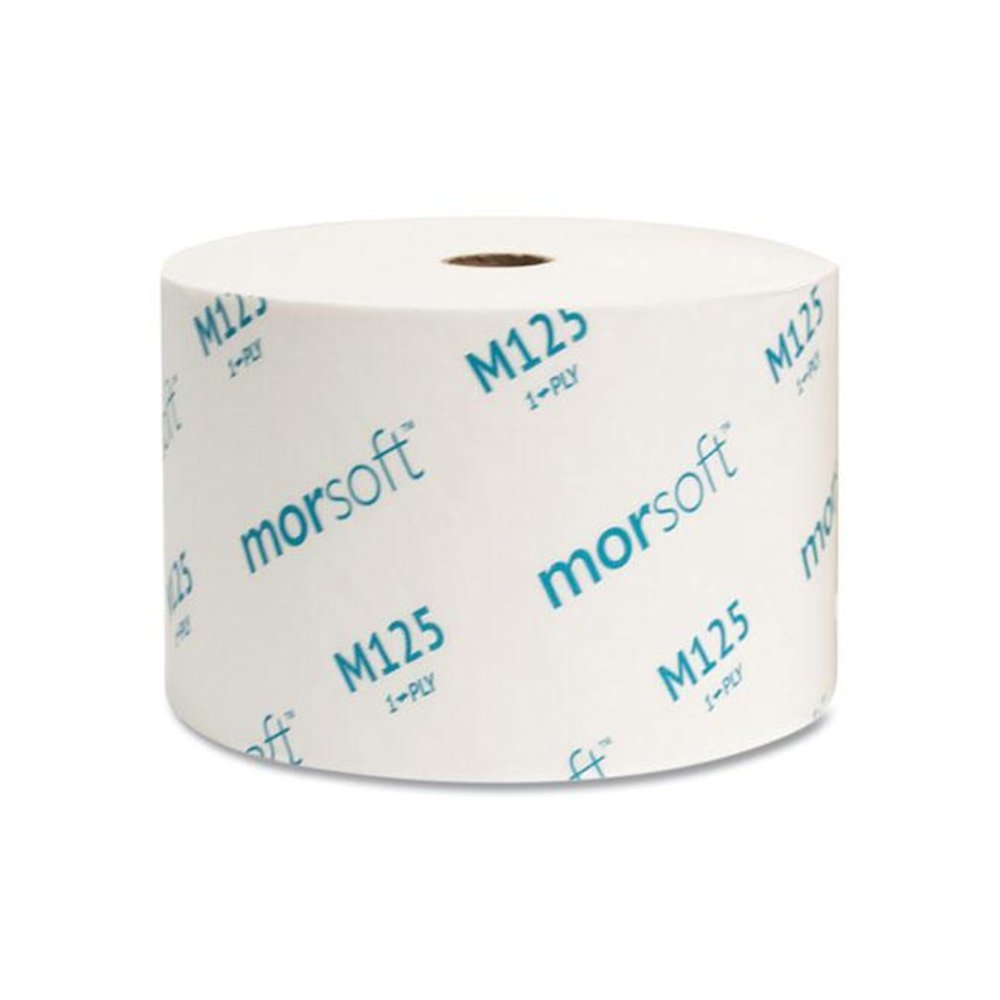 Small Core Bath Tissue, Septic Safe, 1-Ply, White, 2,500 Sheets/Roll, 24 Rolls/Carton. Picture 6