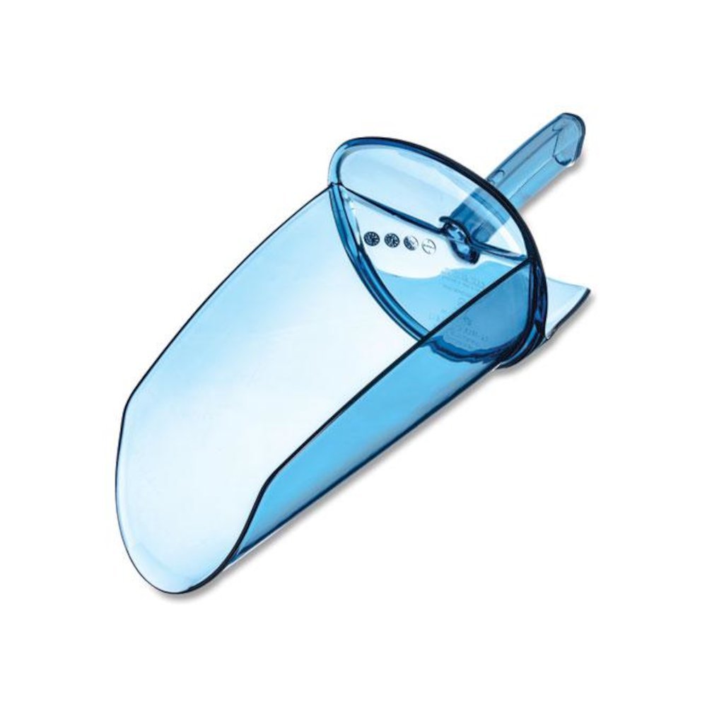 Saf-T-Scoop and Guardian System for Ice Machines, 64 oz to 86 oz Ice Scoop, Transparent Blue. Picture 7