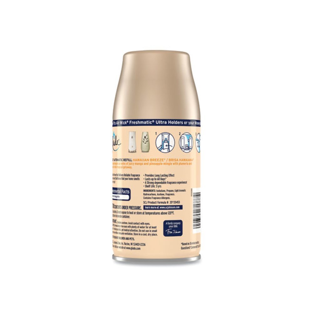 Automatic Air Freshener, Hawaiian Breeze, 6.2 oz Spray Can, 6/Carton. Picture 4