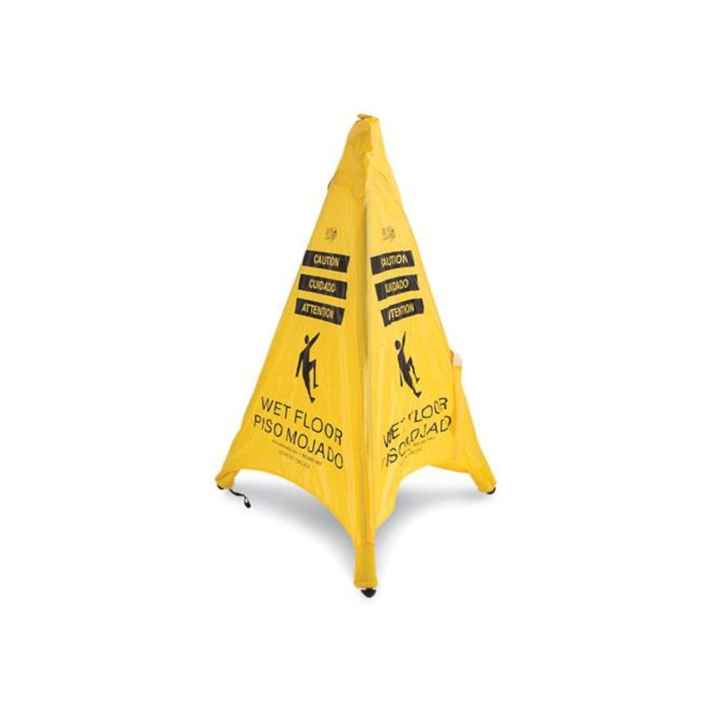 Pop Up Safety Cone, 3 x 2.5 x 20, Yellow. Picture 2