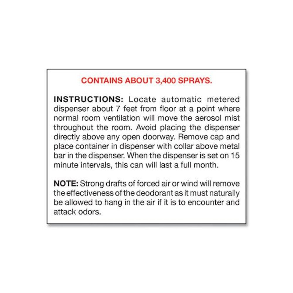 Metered Concentrated Room Deodorant, Fresh Linen, 7 oz Aerosol Spray, 12/Box. Picture 2