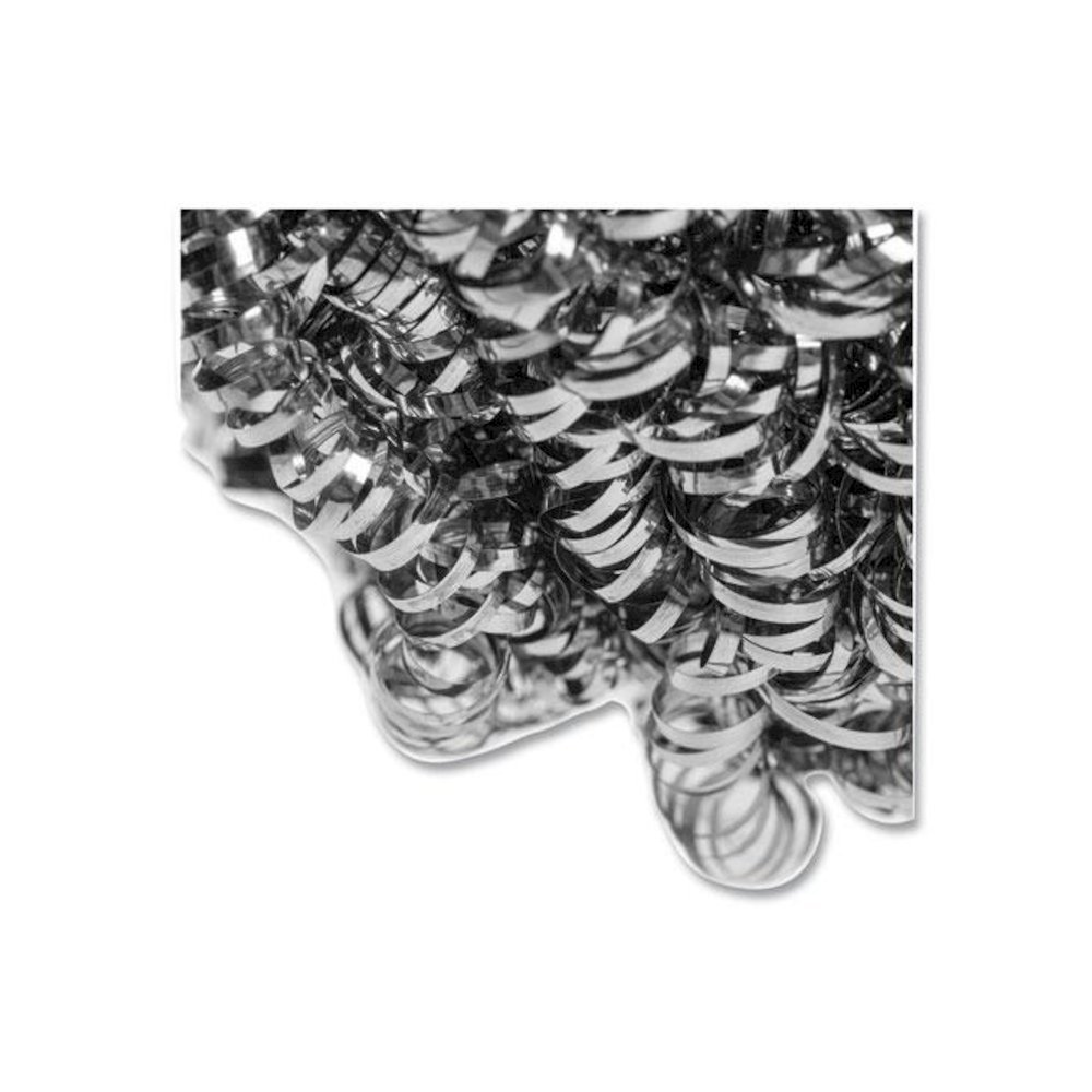 Stainless Steel Sponge, Polybagged, 1.75 oz, Gray, 12/Pack, 6 Packs/Carton. Picture 3