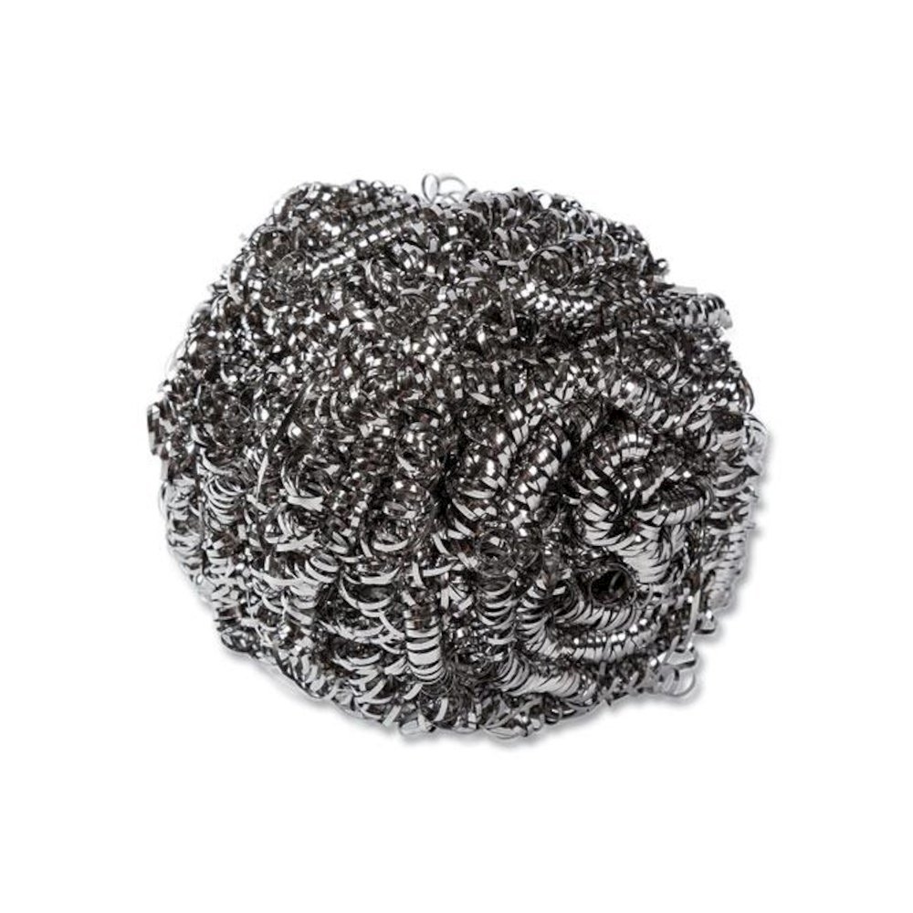 Stainless Steel Sponge, Polybagged, 1.75 oz, Gray, 12/Pack, 6 Packs/Carton. Picture 1