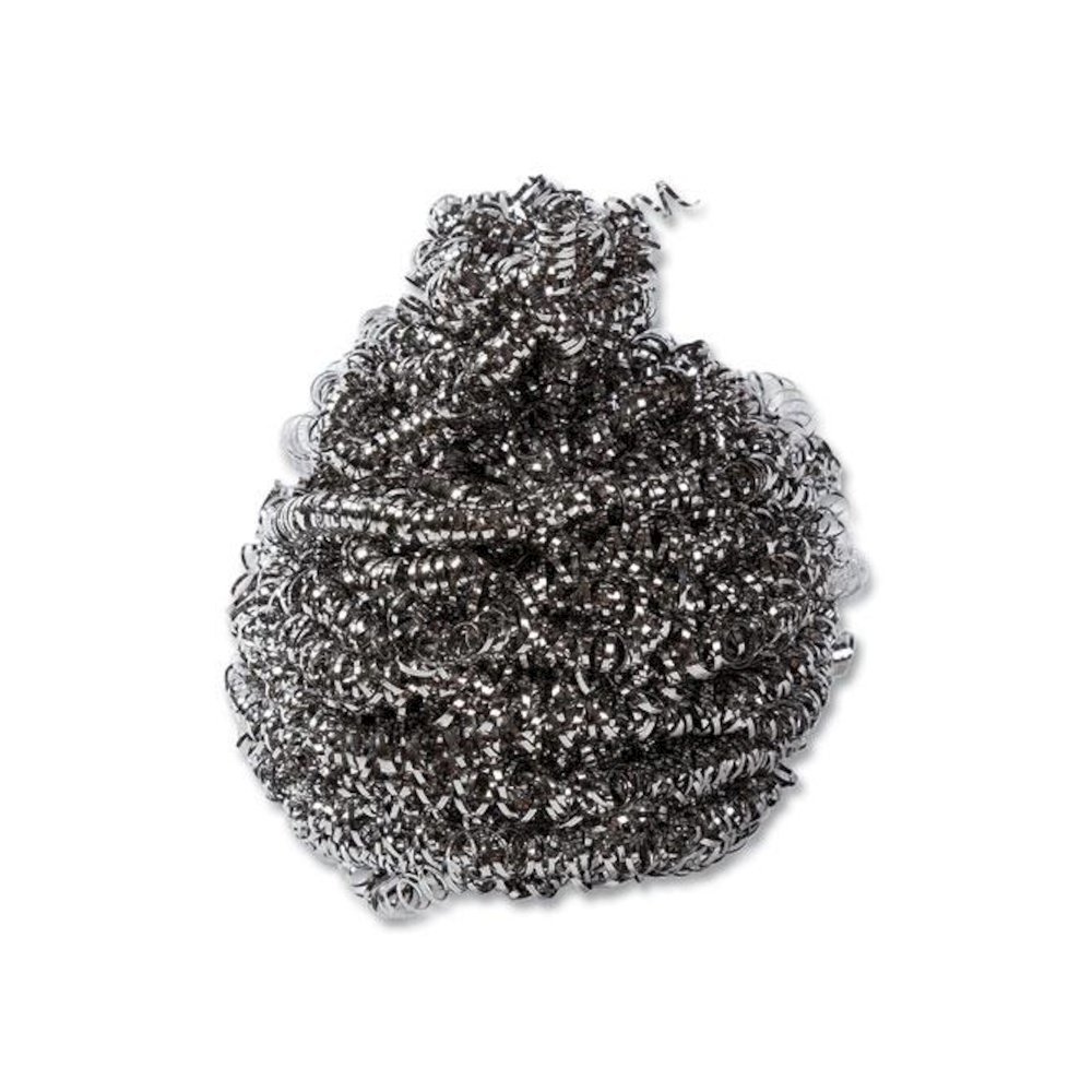 Stainless Steel Sponge, Polybagged, 1.50 oz, Gray, 12/Pack, 12/Packs/Carton. Picture 1