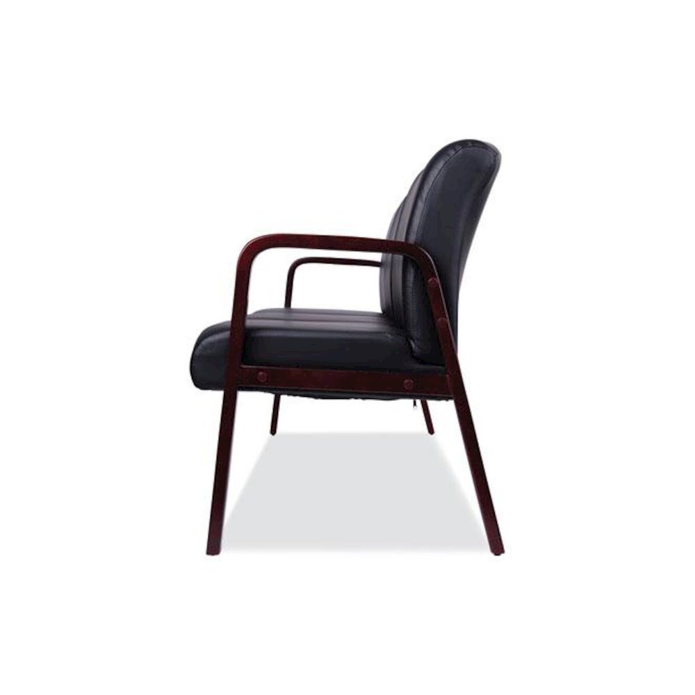 Alera Reception Lounge WL Series 3-Seat Sofa, 65.13" x 26.13" x 33", Black. Picture 5