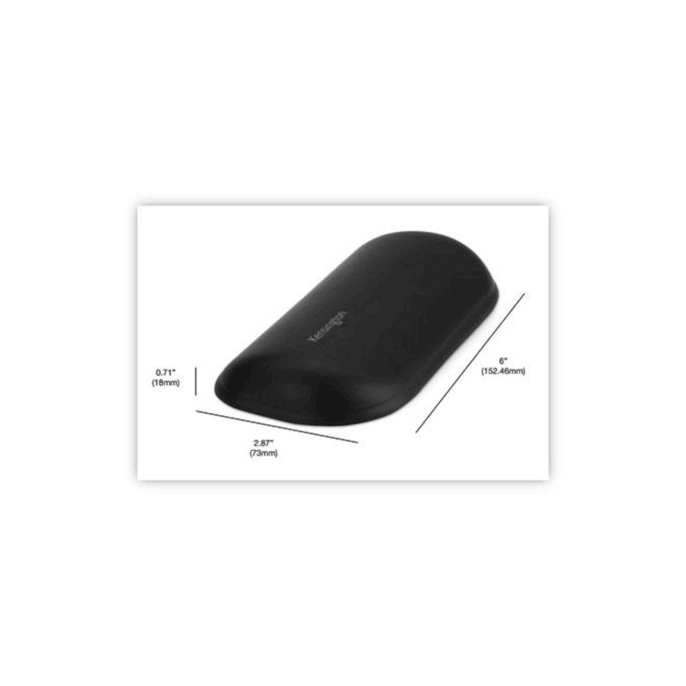 ErgoSoft Wrist Rest for Standard Mouse, 8.7 x 7.8, Black. Picture 3