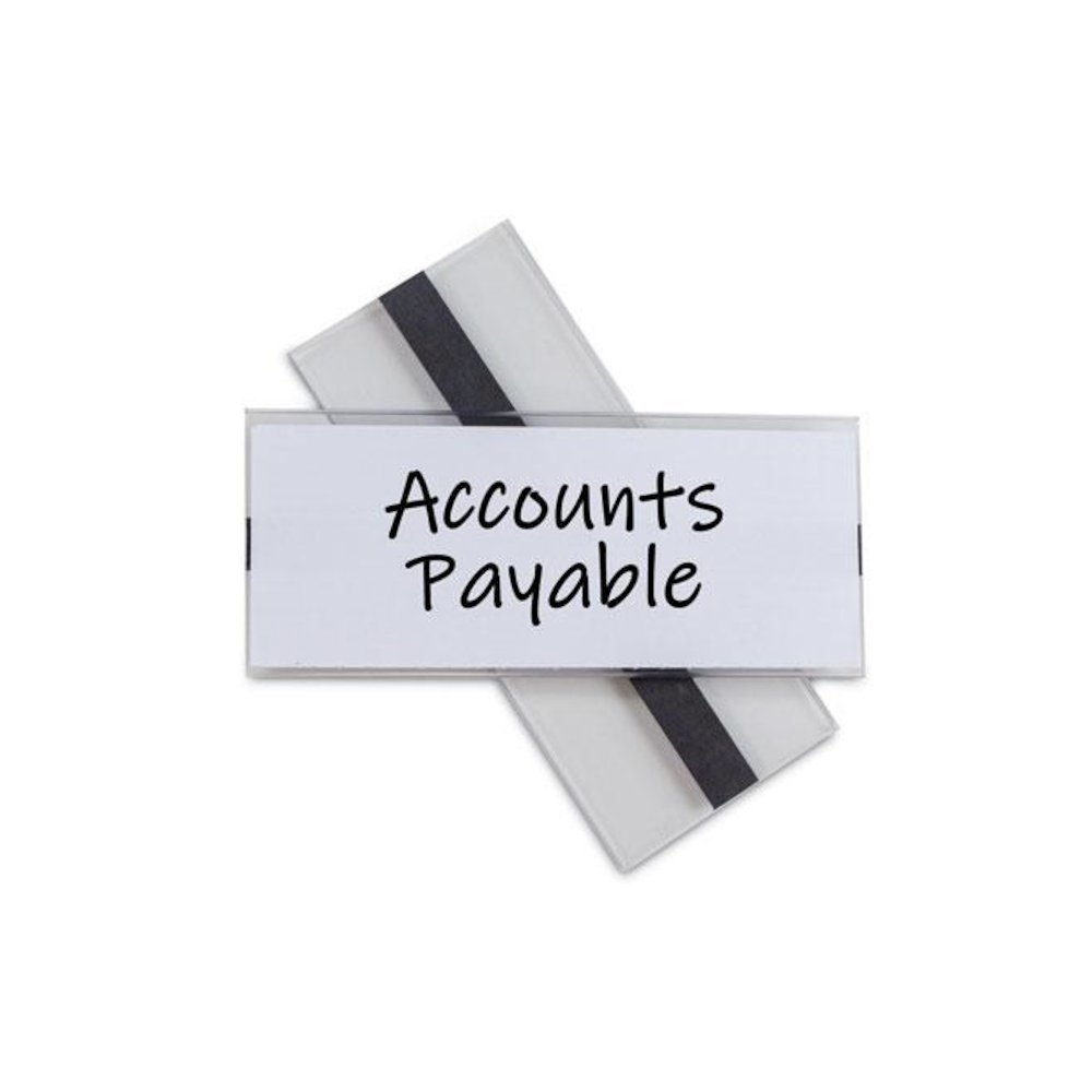 Clear Magnetic Label Holders, Side Load, 6 x 2.5, 10/Pack. Picture 1