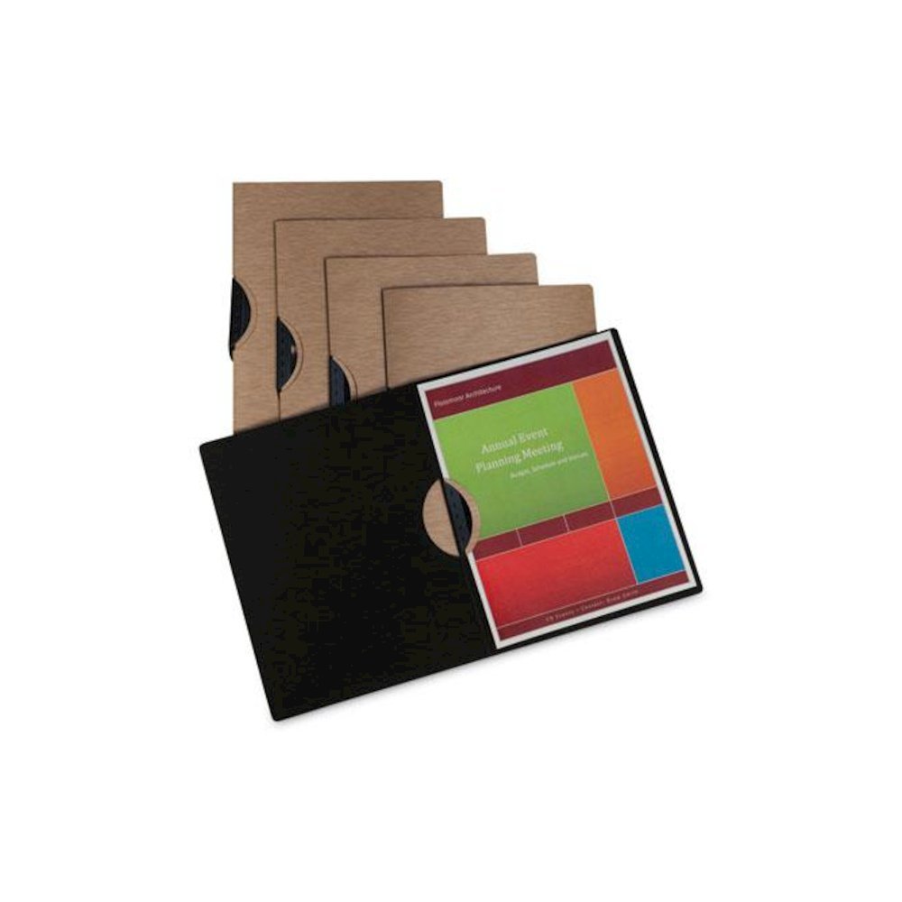 Modern Metallic Executive Style Report Cover, Swing Clip,  8.5 x 11, Bronze/Bronze, 5/Pack. Picture 5