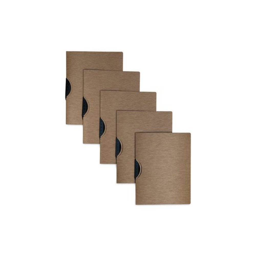 Modern Metallic Executive Style Report Cover, Swing Clip,  8.5 x 11, Bronze/Bronze, 5/Pack. Picture 4