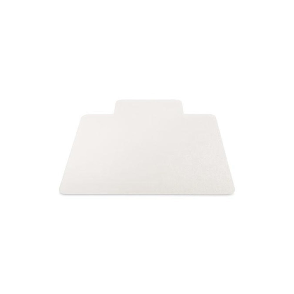 EconoMat Non-Studded All Day Use Chair Mat for Hard Floors, Rectangular with Lip, 46" x 60", Clear, Ships Flat. Picture 7