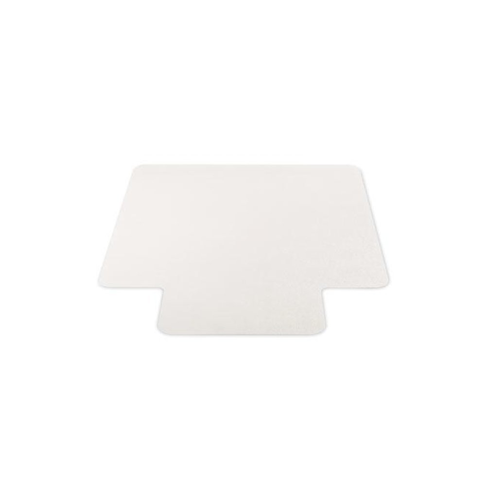 EconoMat Non-Studded All Day Use Chair Mat for Hard Floors, Rectangular with Lip, 46" x 60", Clear, Ships Flat. Picture 8
