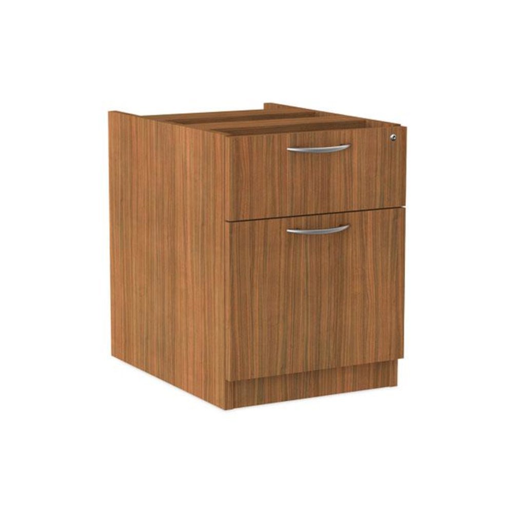 Alera Valencia Series Hanging Pedestal File, Left/Right, 2-Drawer: Box/File, Legal/Letter, Modern Walnut,15.63 x 20.5 x 19.25. Picture 2