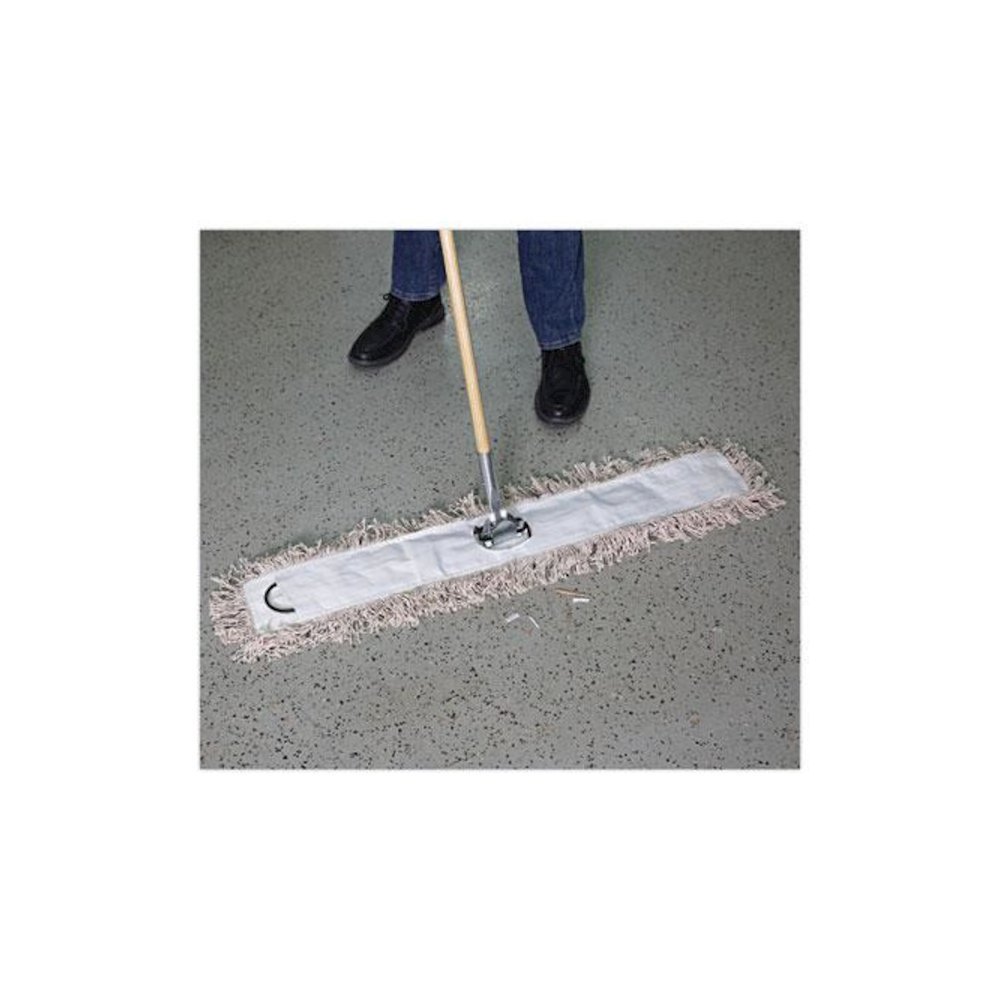 Industrial Dust Mop Head, Cotton, 36 x 3, White. Picture 5